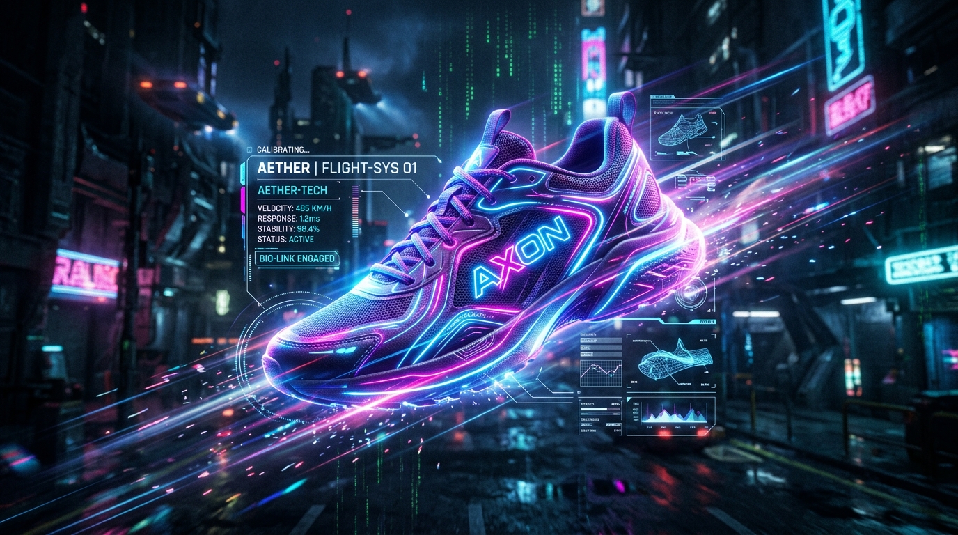 Axon Cybernetic Athletic Sneaker Ad
